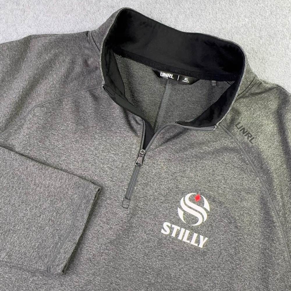 UNRL Highlands Pullover Men's XL 1/4 Zip Gray Golf Long Sleeve Performance Logo